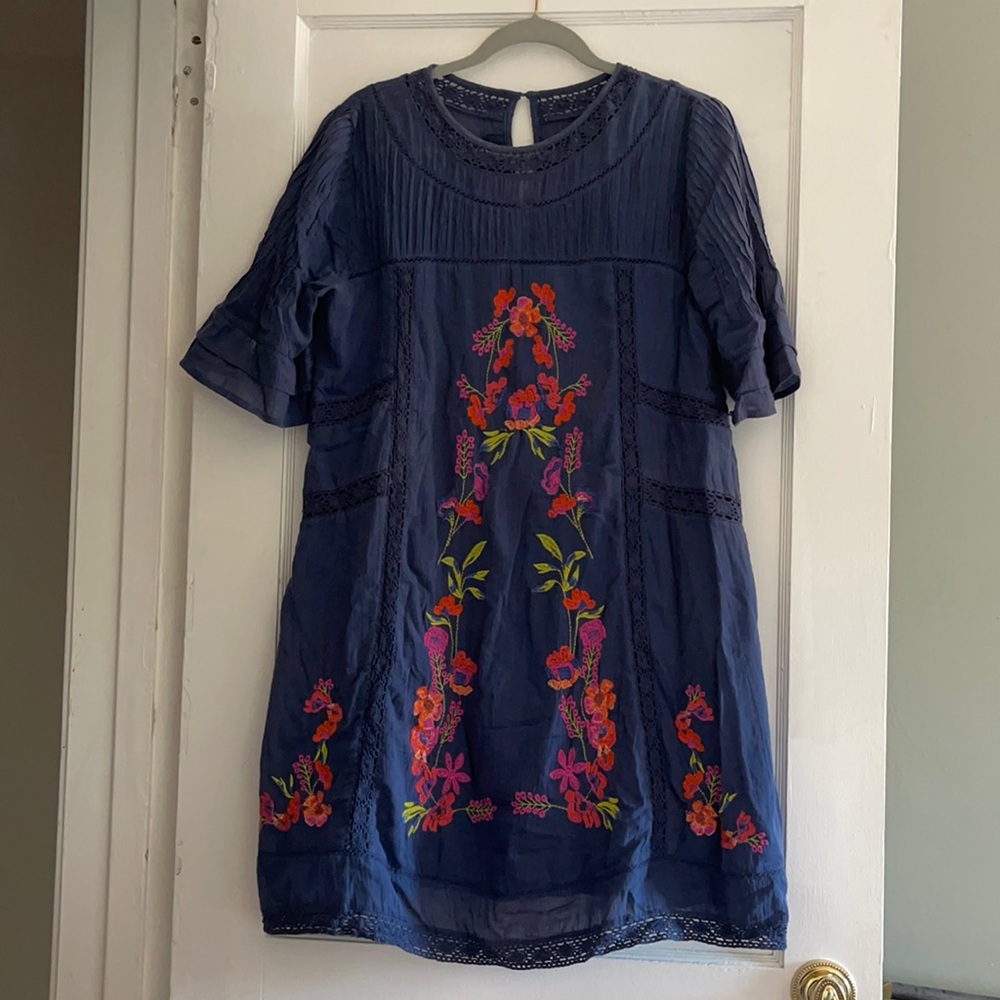 Free People Embroidered dress